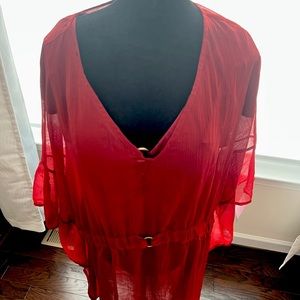 Swim by Cacique Red cover-up